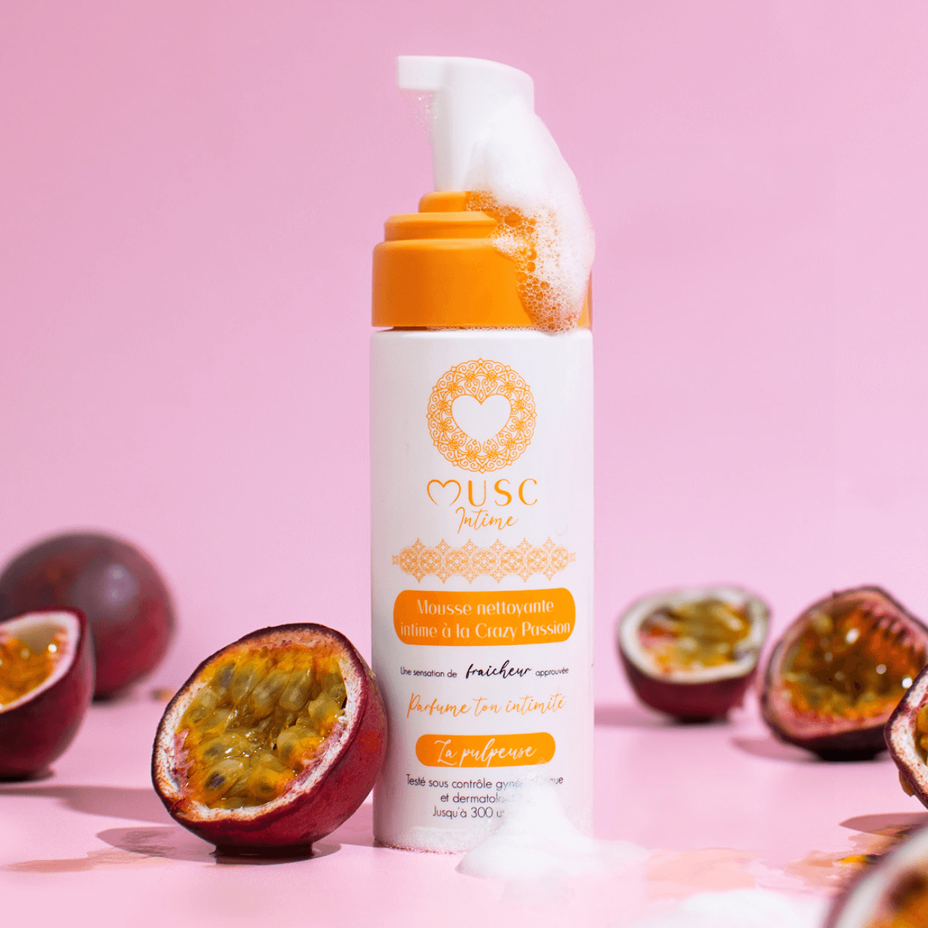 Mousse nettoyante intime à la Crazy Passion - La Pulpeuse (150ml)