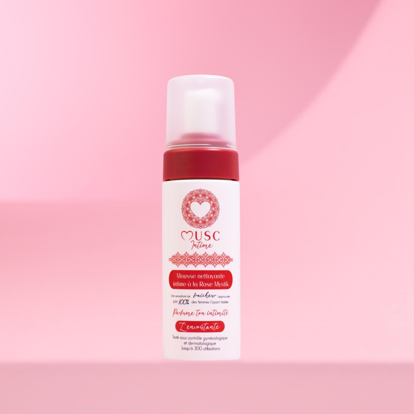 Mousse nettoyante intime à la Rose Mystik - L'Envoûtante (150ml)