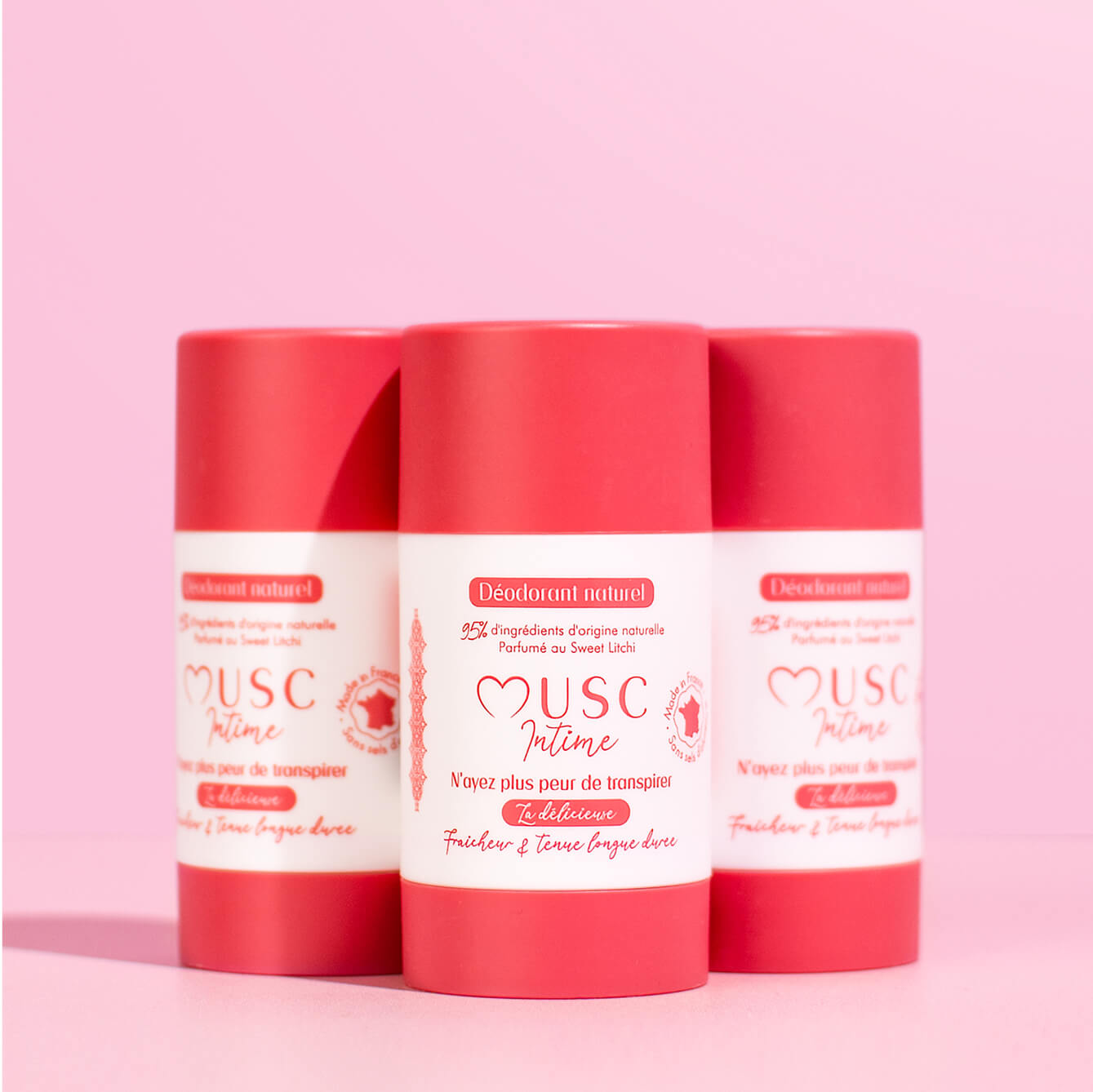 3 Déodorants naturels Sweet Litchi